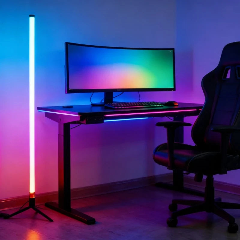RGB LED Corner Floor Lamp