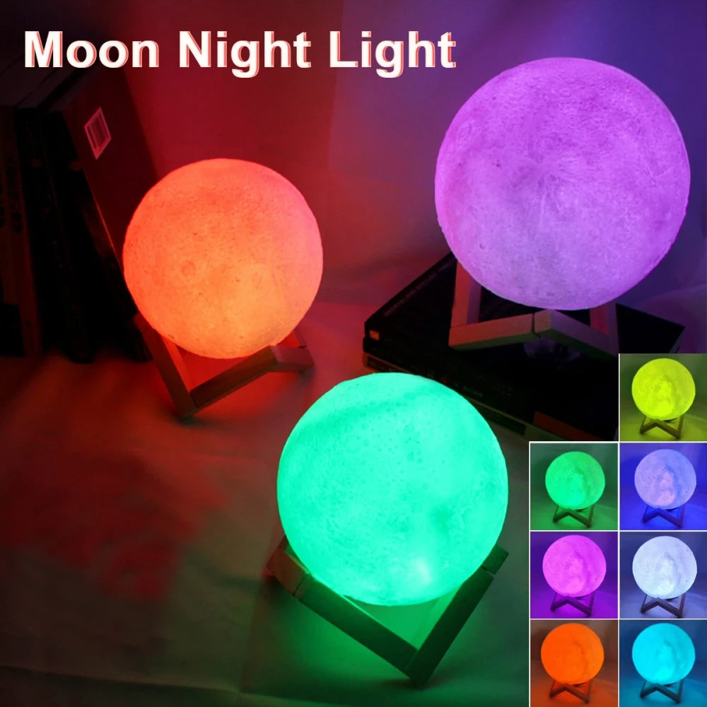 Battery Powered Moon Night Light